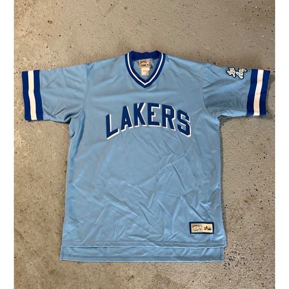 Majestic Other - Vintage Majestic Hardwood Classics NBA Los Angeles Lakers Shooting Shirt Blue XL